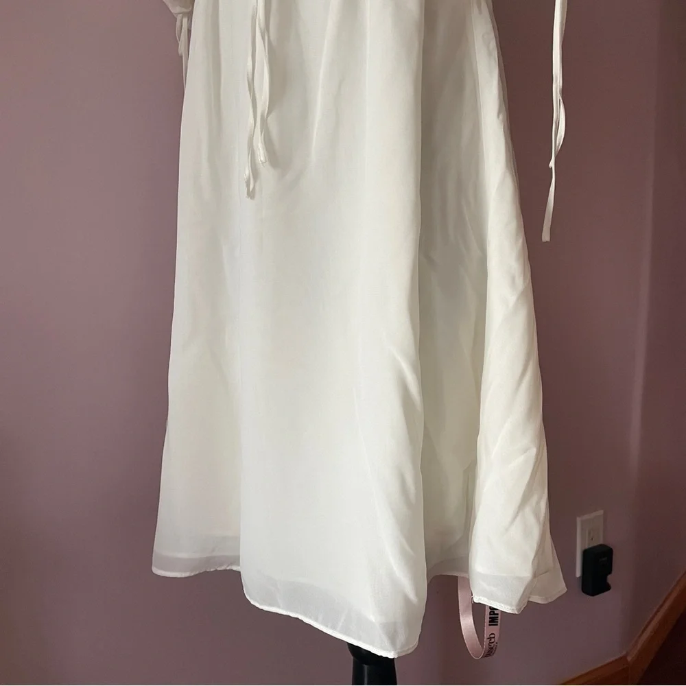 NEW! House of CB- Princess Ivory Georgette Mini Dress Size Small PLUS CUP - Picture 7 of 12